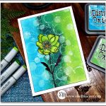 Distress Oxide Ink Simple Backgrounds #4 with Stampers Anonymous Flower Garden stamps