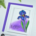 Easy Watercolor Techniques - Hero Arts Iris from SandiMacIver.com