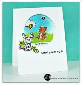 Lawn Fawn Butterfly Kisses - In and Out Card