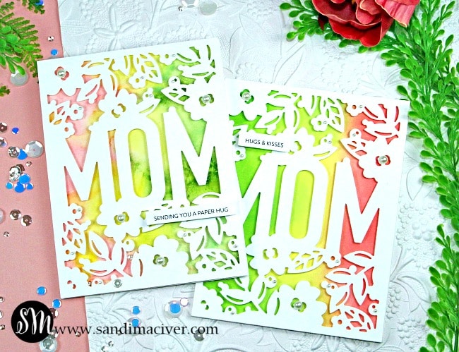 Simon Says Stamp Floral Mom Frame pinks from SandiMacIver.com