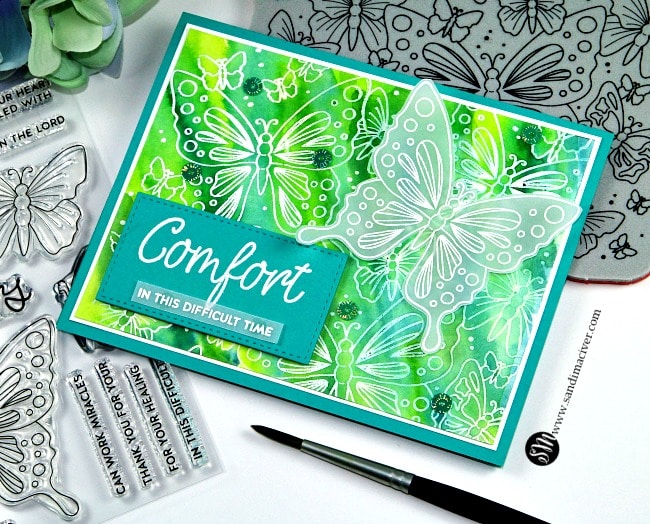 Butterfly Comfort stamps from Simon Says Stamp