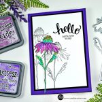 Simple Distress Oxide Watercolor Flower Garden