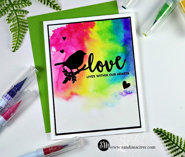 Rainbow Love from Simon Says Stamp Rest and Refresh release