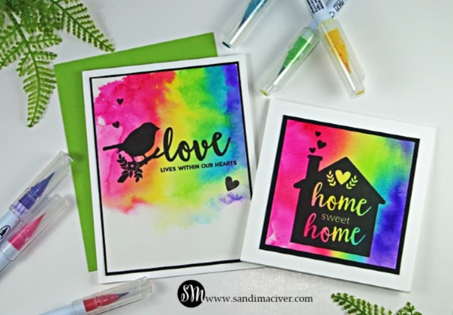 Rainbow Love from Simon Says Stamp Rest and Refresh release