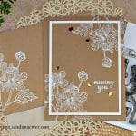 Sweet Friendship Gina K heat embossed card