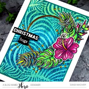Hero Arts Tropical Flowers how to create a Ink Batik Background