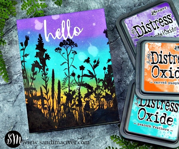 Distress Oxide Inks and Wildflowers from Simon Says Stamp