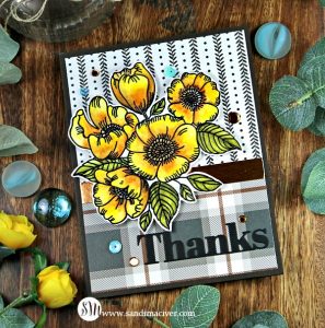 Simon Says Stamp thankful Flowers in Yellow