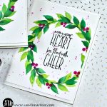 Altenew Wonderful Wreath Christmas Card