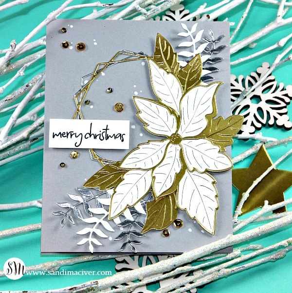 Memory Box Ruffled Poinsettia Christmas Cards