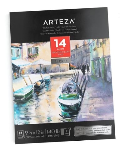 Arteza watercolor pads