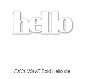 Bold Hello Die