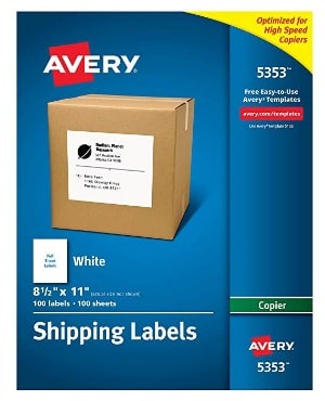 shipping labels