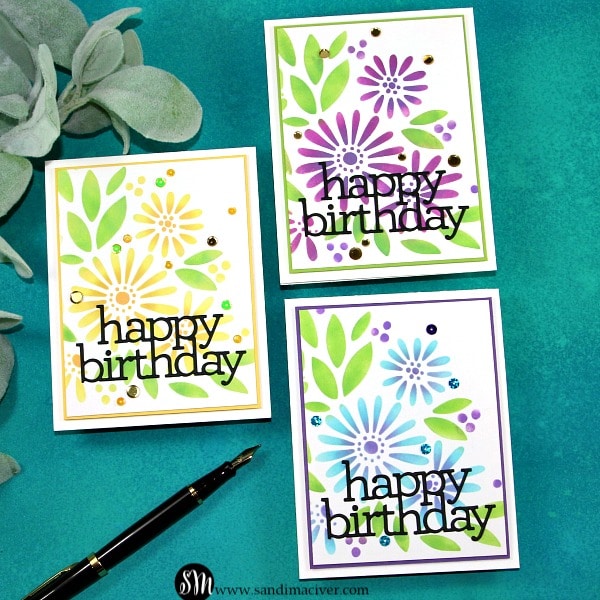 Simon Says Stamp Daisy Bouquet Stencil