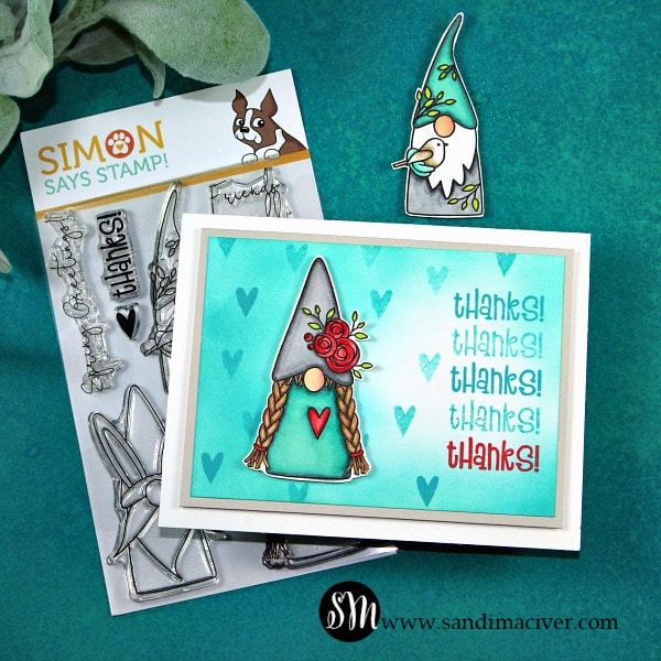 Simon Says Stamp Spring Gnomes Girl blue gnome