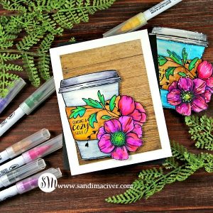 Graciellie Designs Cuddle in a Cup with Zig Clear Brush Markers