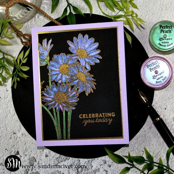 Simon Says Stamp Metallic Daisy Bouquet