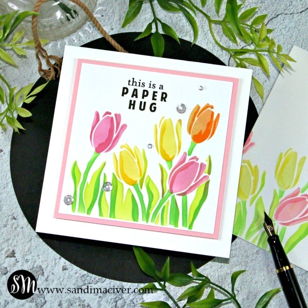 Simon Says Stamp Layered Tulips