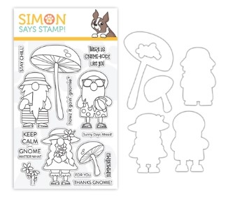 Simon Says Stamp Chillin Gnomes Stamp and Die Set