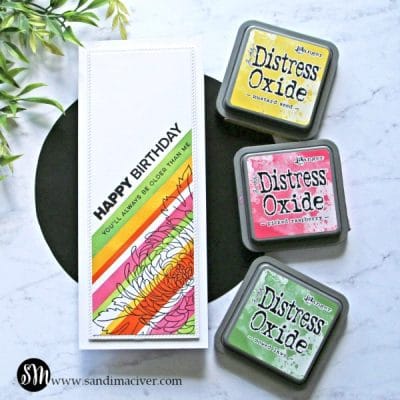 NEW VIDEO - Distress Oxide Inks - Blended Stripes - Sandi MacIver ...