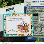 Whimsy Stamps Caution Dog Slobber