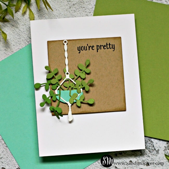 Spellbinders Take Time For You Project Kit Happy Plants Card 2