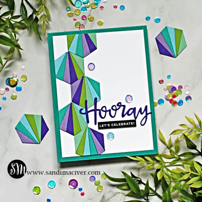 Simon Says Stamp Hexagon Tiles Cards