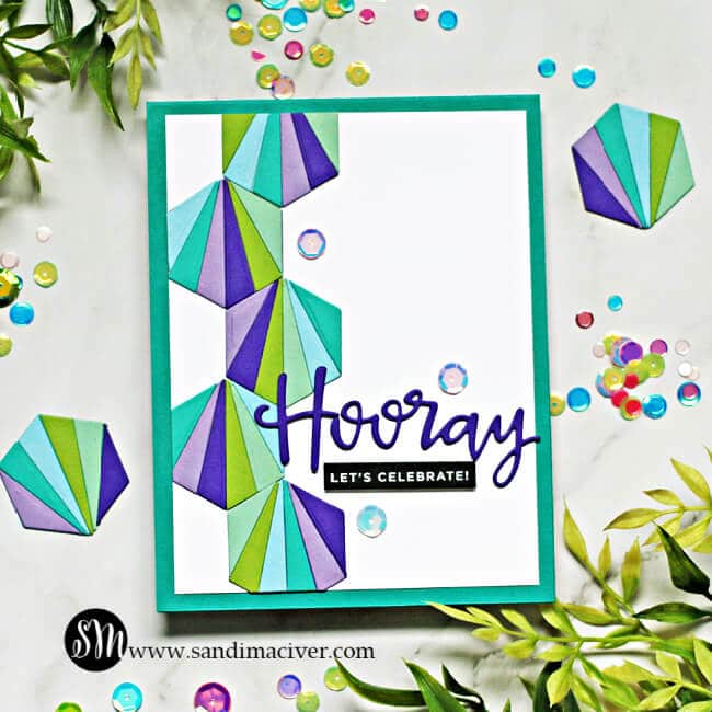 Simon Says Stamp Hexagon Tiles Card