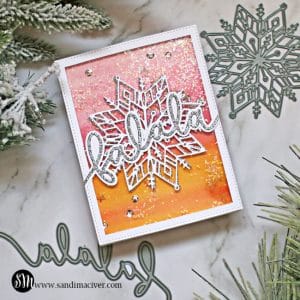Simon Says Stamp falala snowflake card