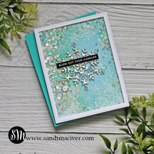 Snowflake Season Shaker Cards 