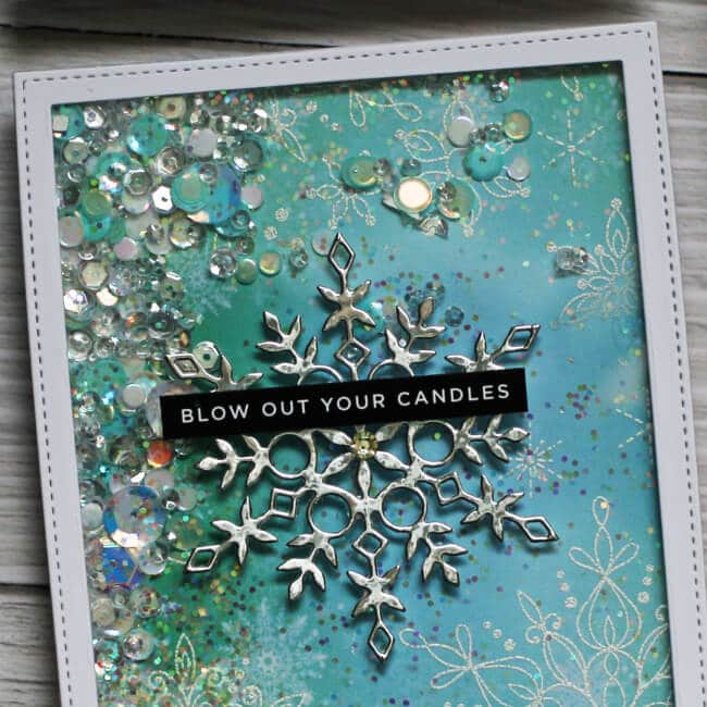 Snowflake Season Shaker Cards