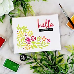 Simon Says Stamp Spring Blooms Corner Card