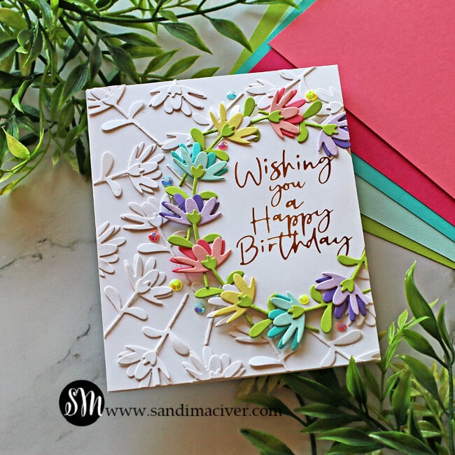 Spellbinders Large Die of the Month Floral Card