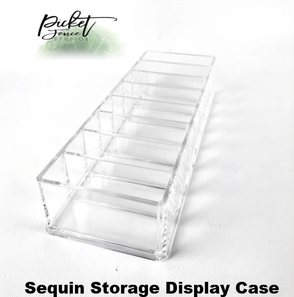 Picket Fence Sequin Storage Display Case