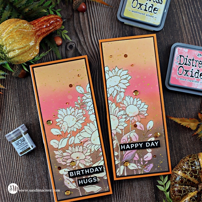 Distress Oxide Inks Color Combos and Cards #6 - Sandi MacIver