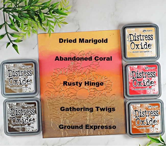 Distress Oxide Inks Blended new colors
