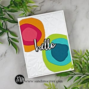 handmade greeting card with big bold circles using cardmaking and paper crafting products from Simon Says Stamp