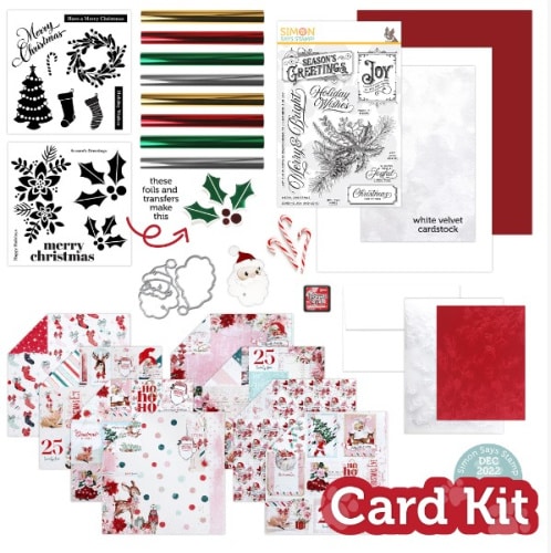 SImon Says Stamp Dec 22 Card Kit Joy to You and Yours