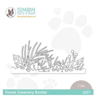 simon says stamp forest greenery border die