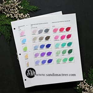 SImon Says Stamp Ink Swatch Sheet