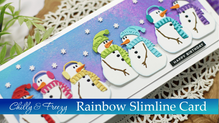 Rainbow Chilly and Freezy Slimline Card