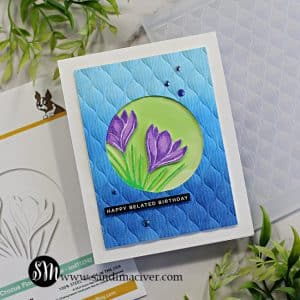 SImon Says Stamp Crocus Floral Window card
