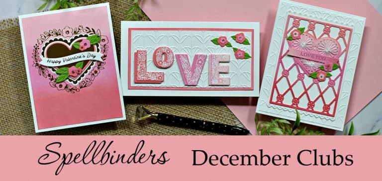 Spellbinders December Club Cards