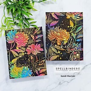 NEW Card Making Video - 3D Embossing Folder Watercoloring - Sandi ...