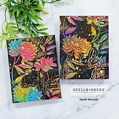 NEW Card Making Video - 3D Embossing Folder Watercoloring - Sandi ...