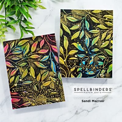 NEW Card Making Video - 3D Embossing Folder Watercoloring - Sandi ...