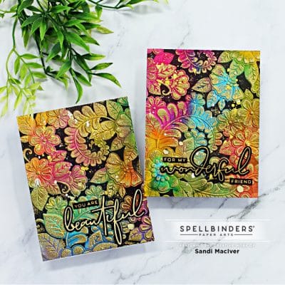 NEW Card Making Video - 3D Embossing Folder Watercoloring - Sandi ...