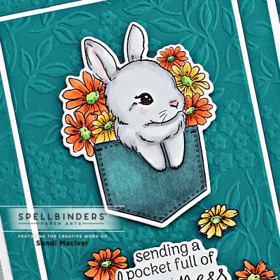 Spellbinders Feb 2023 Clubs Card 2 bunny