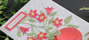 Spellbinders Blooming Pomegranate Card