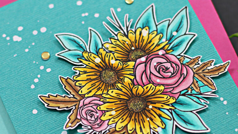 Paper Rose Studio Sunflower Card intro